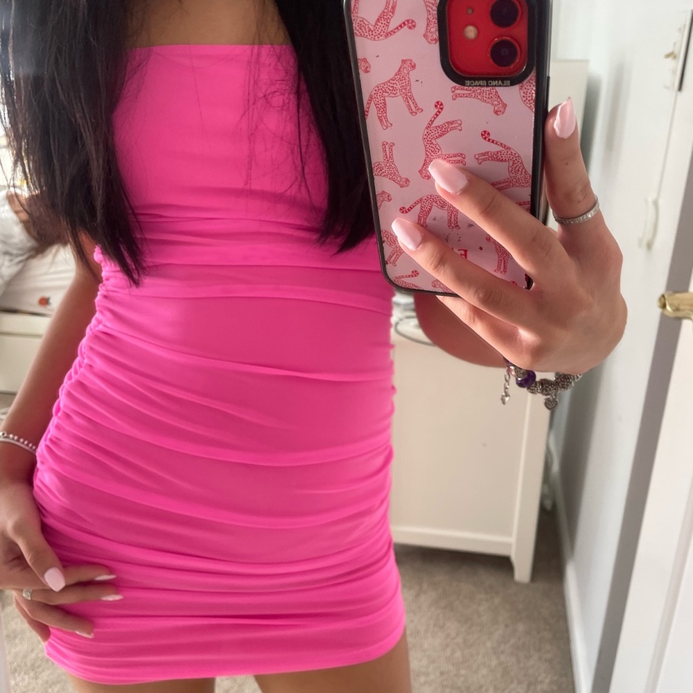 Hot Pink Party Dress